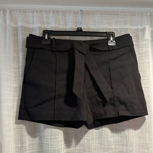 Loft mid-rise belted dress shorts.